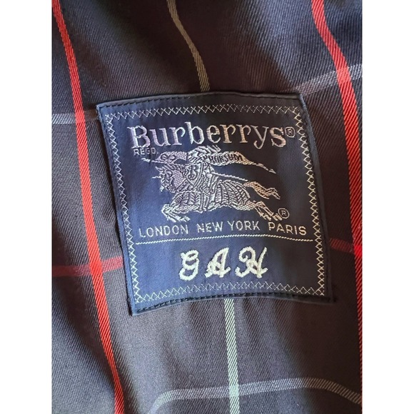 Vintage BURBERRYS‎ Short Single Trench Bomber Jacket size 12 - Picture 11 of 16
